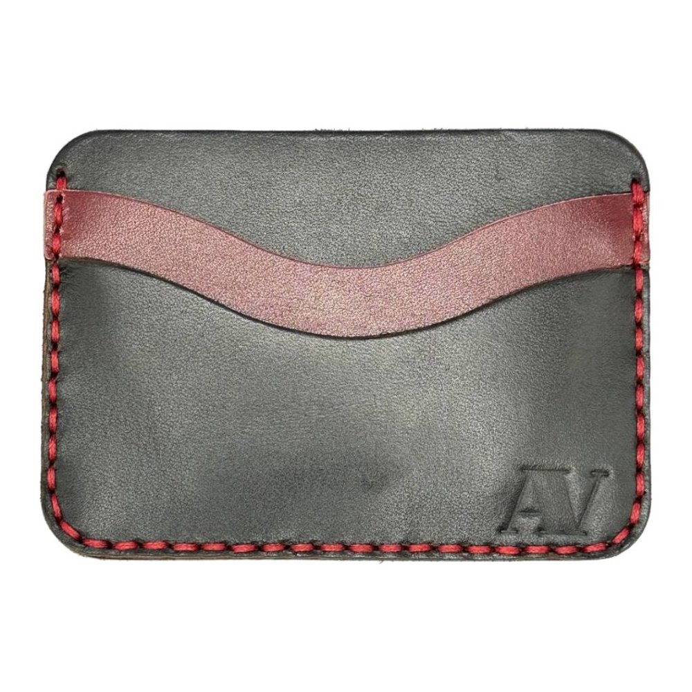 Card Holder Genuine Leather Slim Pocket Wallet ID Money For Women Men Handmade